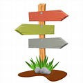 Sign Post Vector Clip Art Transparent Background