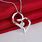 Silver Love Heart Necklace