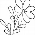 Simple Flower Outline Fancy