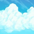 Simple Pretty Drawing of the Blue Sky