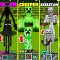 Skeleton Creeper Zombie and Enderman Minecraft