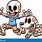 Skeleton Dog Cartoon