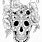 Skull Complex Coloring Pages