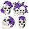 Skull Flower Clip Art