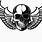 Skull with Wings Clip Art