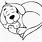 Sleeping Dog Coloring Pages