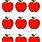 Small Apple Template Printable