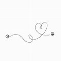 Small Heart Clip Art Black and White Bee