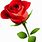 Small Red Rose Clip Art