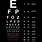 Snellen Eye Chart