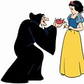 Snow White Witch Giving Apple Clip Art