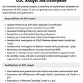 Soc Analyst Job Description