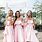 Soft Pink Bridesmaid Dresses