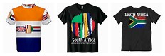 South African Flag T-Shirt Dye Sublimation