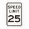 Speed Limit 25 Sign