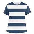 T-Shirt Logo Design with Horizontal Stripes