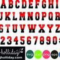 Two Tone Color Letter Stencils Printable