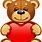 Teddy Bear Heart Clip Art