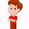 Teenage Boy Standing Cartoon