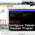 Telnet Packet Tracer