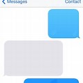 Text Message Blank Template Blue