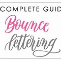 Thank You in Bounce Lettering