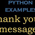 Thank You in Coding Language