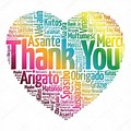 Thank You in Different Languages Clip Art