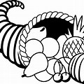 Thanksgiving Clip Art Black and White