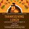 Thanksgiving Luncheon Flyer