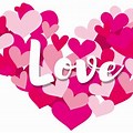 The Word Love around a Heart Clip Art