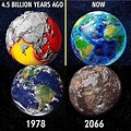 Then vs Now. Earth Drawing