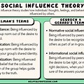 Theoretical Framework Social Influence Theory