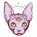 Three Eyed Cat Drawing