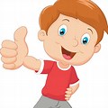 Thumbs Up Cartoon Boy Clear Background