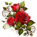 Transparent Red Rose with Chain