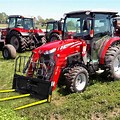 Tractor with Hay Bale Spear