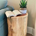 Tree Trunk Side Table