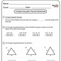 Triangle Inequalities in Two Triangles Worksheet