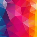 Triangles Colorful Background Abstract