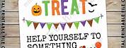 Trick or Treat Help-Yourself Self Sign