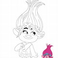 Trolls Coloring Pages Baby Poppy