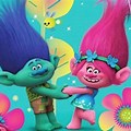 Trolls Poppy and Branch Hold Hands