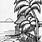 Tropical Sunset Coloring Pages