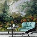 Tropical Wall Art in Living Room