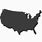 USA Map Icon PNG