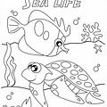 Under the Sea Coloring Pages for Preschool