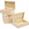 Unfinished Wood Boxes with Lids