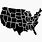 Us Map Icon PNG