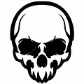 Vector Skull Graphics PNG